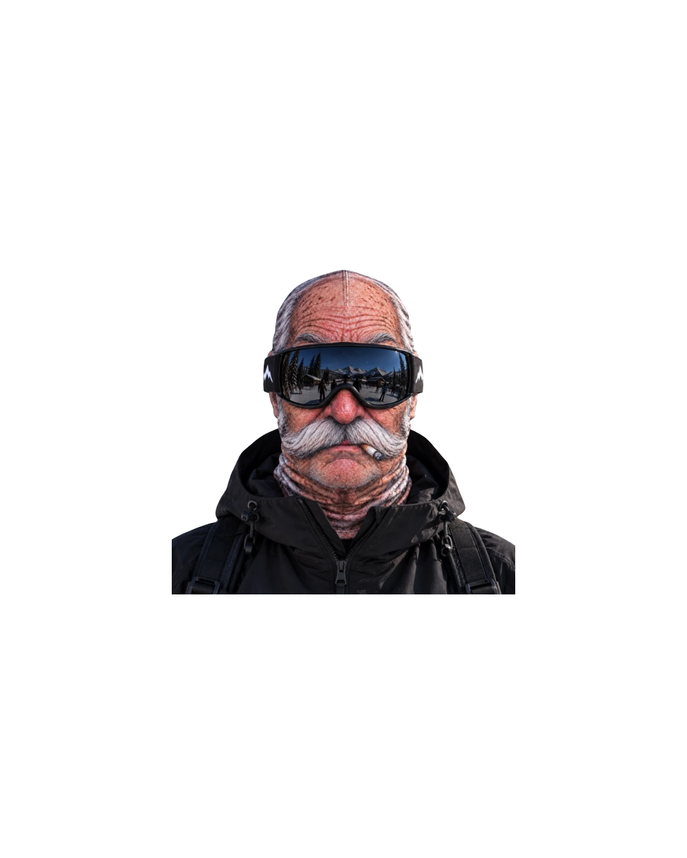Grandpa Photoreal Ski Mask cutout