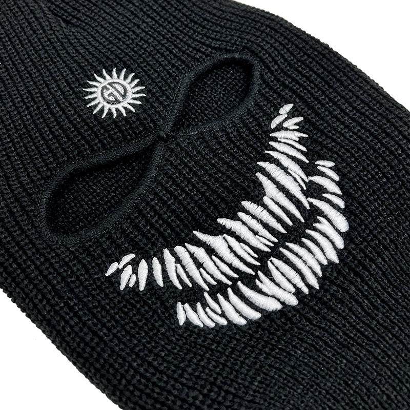 Funny Face Ski Mask embroidery detail