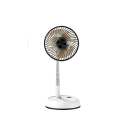 Portable oscillating fan desk height, transparent