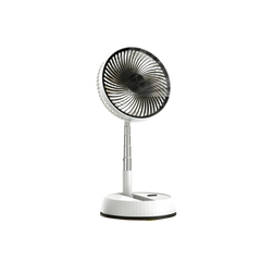 Portable oscillating fan extended lifestyle cutout, transparent