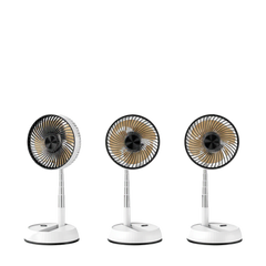 Portable oscillating fan three heights, transparent